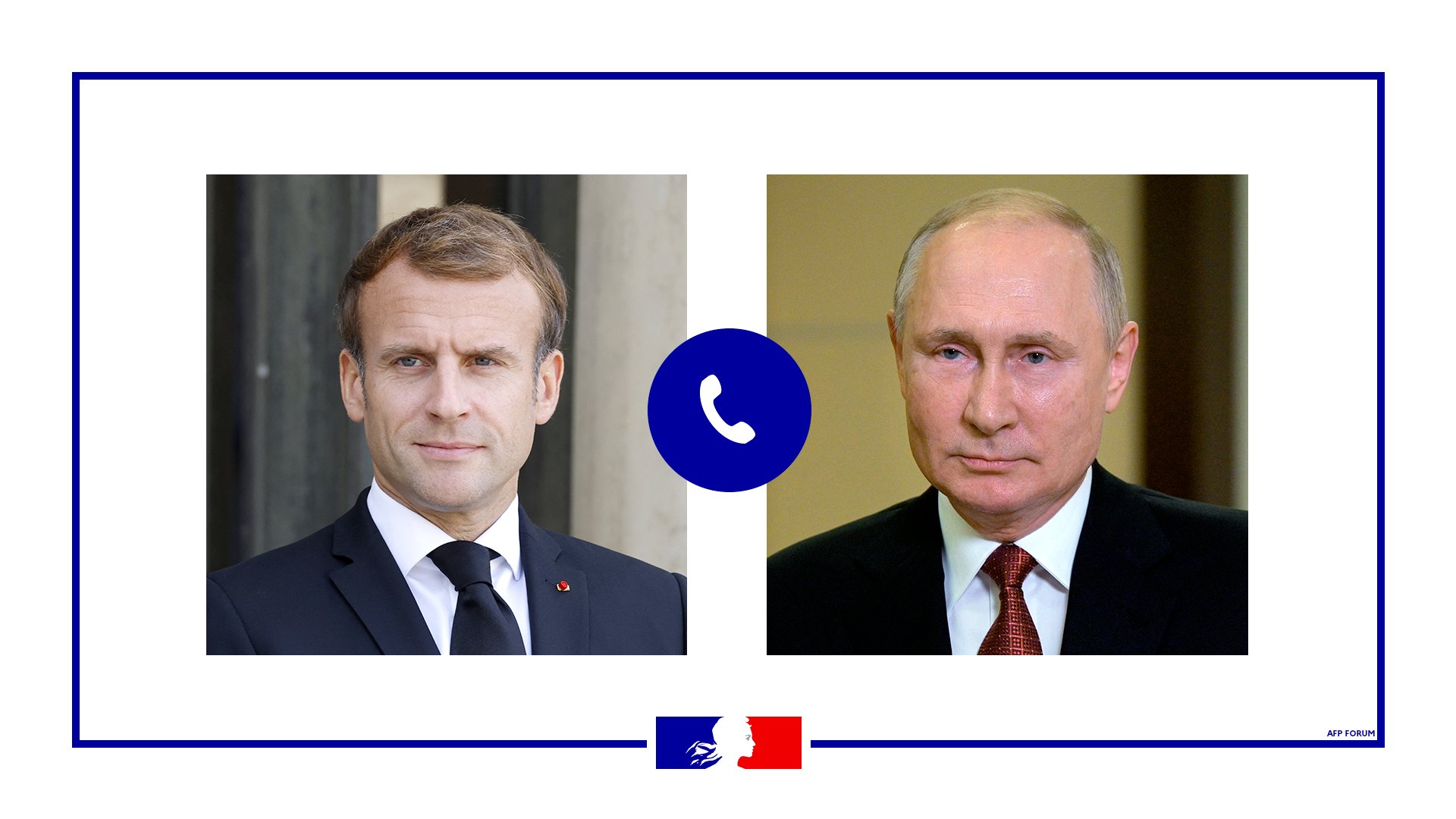 Entretien téléphonique avec M. Vladimir POUTINE, Président de la Fédération de Russie.