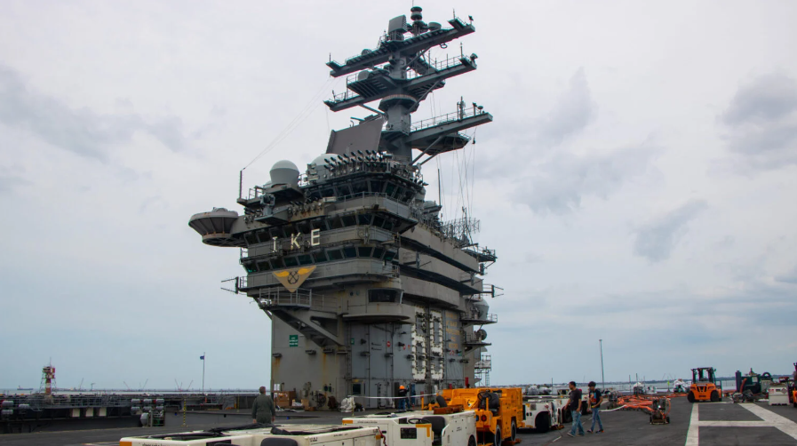 Aboard the Ike as it ‘teleports’ to the Mediterranean for the Navy’s massive exercise