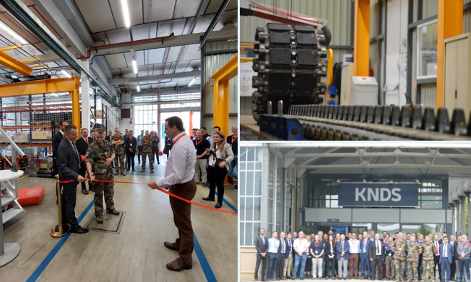 Nexter/KNDS a inauguré une nouvelle ligne de production de chenilles pour le char Leclerc