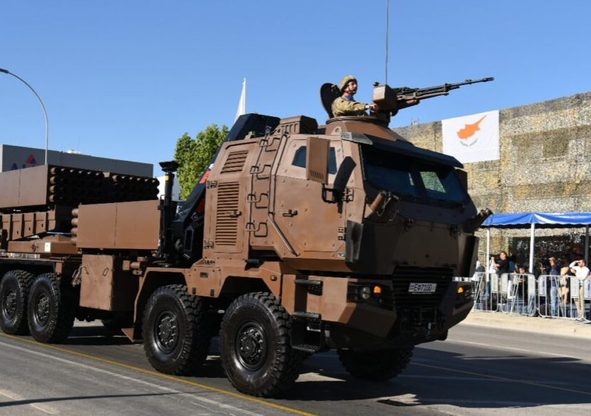 New Serbian rocket system debuts in Cyprus
