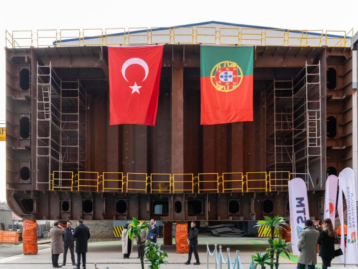 STM | Cérémonie de pose de la quille pour les navires de soutien logistique portugais